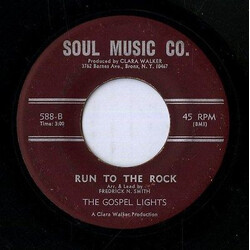The Gospel Lights Work Until My Day Is Done/Run To The Rock USED VINYL 7INCH 45 RPM