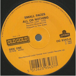 Small Faces All Or Nothing / My Mind's Eye USED VINYL 7INCH 45 RPM SINGLE MONO