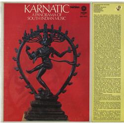Various Karnatic: A Panorama Of South Indian Music Vinyl LP USED