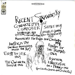 Igor Stravinsky Recent Stravinsky Conducted By The Composer Vinyl LP USED