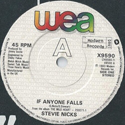Stevie Nicks If Anyone Falls USED VINYL 7INCH 45 RPM SINGLE STEREO