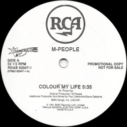 M People Colour My Life USED VINYL 12INCH 33 S RPM PROMO