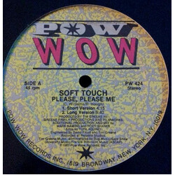 Soft Touch Please, Please Me VINYL 12" USED