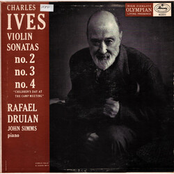 Charles Ives / Rafael Druian / John Simms (3) Violin Sonatas No. 2, No. 3, No. 4 Vinyl LP USED