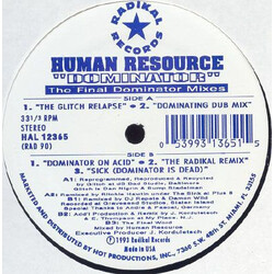 Human Resource The Final Dominator Mixes USED VINYL 12INCH 33 S RPM