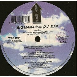 Big Mama / DJ Max Let's Groove VINYL 12" USED