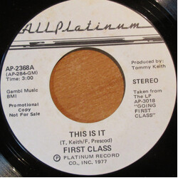First Class (5) This Is It USED VINYL 7INCH 45 RPM PROMO