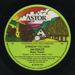 Joe Dolce Music Theatre Shaddap You Face VINYL 7" USED