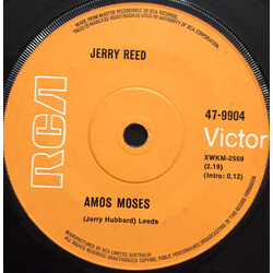 Jerry Reed Amos Moses / The Preacher And The Bear USED VINYL 7INCH SINGLE