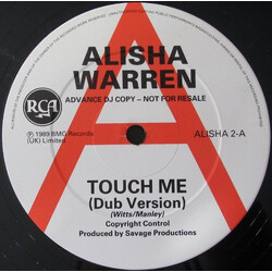 Alisha Warren Touch Me USED VINYL 12INCH PROMO