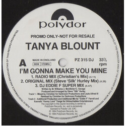 Tanya Blount I'm Gonna Make You Mine USED VINYL 12INCH 33 S RPM SINGLE PROMO