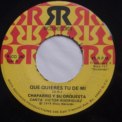 Chaparro Y Su Orquesta / Victor Rodriguez (5) Que Quieres Tu De Mi / No Puede Ser USED VINYL 7INCH 45 RPM