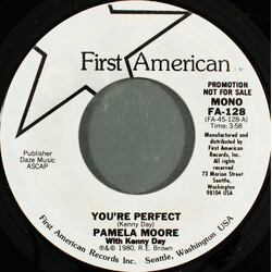 Pamela Moore / Kenny Day (2) You're Perfect USED VINYL 7INCH 45 RPM SINGLE PROMO STYRENE STEREO MONO