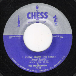 The Moonglows I Knew From The Start / Over And Over Again USED VINYL 7INCH 45 RPM