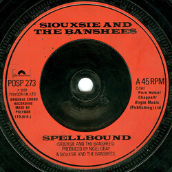 Siouxsie & The Banshees Spellbound USED VINYL 7INCH 45 RPM SINGLE