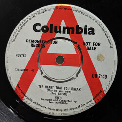 Gitte Hænning The Heart That You Break / Seems Just Like Old Times USED VINYL 7INCH 45 RPM SINGLE PROMO