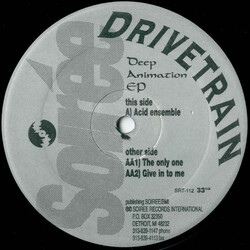 Drivetrain Deep Animation EP USED VINYL 12INCH 33 S RPM EP