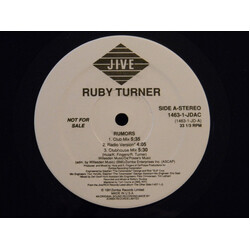 Ruby Turner Rumors USED VINYL 12INCH 33 S RPM PROMO