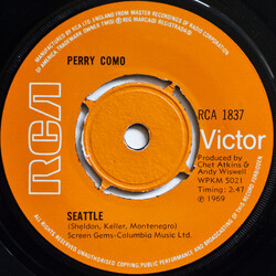 Perry Como Seattle USED VINYL 7INCH 45 RPM SINGLE