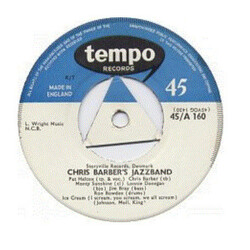 Chris Barber's Jazz Band Ice Cream / Down By The Riverside USED VINYL 7INCH SINGLE 45 RPM MONO