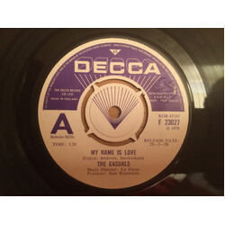 The Casuals My Name Is Love USED VINYL 7INCH PROMO