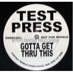Daniel Bedingfield Gotta Get Thru This USED VINYL 12INCH 45 RPM TEST PRESSING