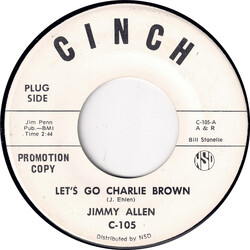 Jimmy Allen (7) Let's Go Charlie Brown / I'm Trading Loneliness For Happiness USED VINYL 7INCH 45 RPM PROMO