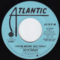 Bette Midler You're Movin' Out Today USED VINYL 7INCH 45 RPM PROMO STEREO MONO