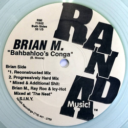 Brian Moore (2) Bahbahloo's Conga / Me & My Drum Vinyl 12" USED