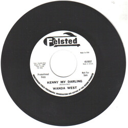 Wanda West Kenny My Darling / Back Street Affair USED VINYL 7INCH 45 RPM SINGLE PROMO