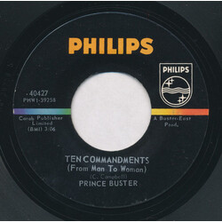 Prince Buster Ten Commandments / Don't Make Me To Cry USED VINYL 7INCH 45 RPM SINGLE STYRENE