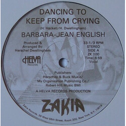 Barbara Jean English Dancing To Keep From Crying USED VINYL 12INCH 33 S RPM SINGLE STEREO