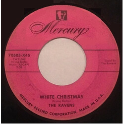 The Ravens (2) Silent Night / White Christmas USED VINYL 7INCH 45 RPM