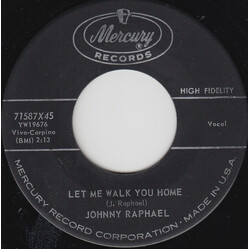 Johnny Raphael Let Me Walk You Home USED VINYL 7INCH 45 RPM SINGLE