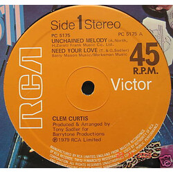 Clem Curtis Unchained Melody / Need Your Love USED VINYL 12INCH 45 RPM