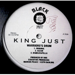 King Just Warrior's Drum / Move On 'Em Stomp USED VINYL 12INCH 33 S RPM