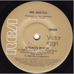 Mr. Mister Broken Wings USED VINYL 7INCH 45 RPM SINGLE