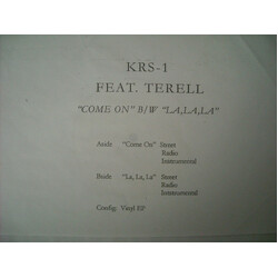 KRS-One / Thor-El Come On / La, La, La USED VINYL 12INCH WHITE LABEL