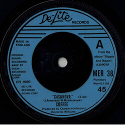 Coffee Casanova USED VINYL 7INCH 45 RPM SINGLE