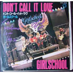 Girlschool Don't Call It Love USED VINYL 7INCH 45 RPM PROMO