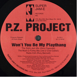 P.Z. Project Won't You Be My Playthang USED VINYL 12INCH 33 S RPM