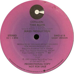 Mass Production Time Bomb USED VINYL 12INCH 33 S RPM PROMO STEREO