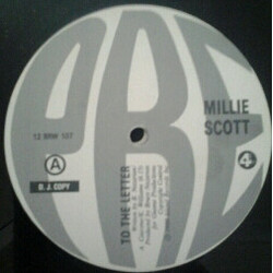 Millie Scott To The Letter USED VINYL 12INCH 45 RPM PROMO