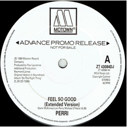 Perri Feel So Good USED VINYL 12INCH 45 RPM PROMO STEREO