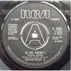 Department S Is Vic There? USED VINYL 7INCH 45 RPM SINGLE REISSUE
