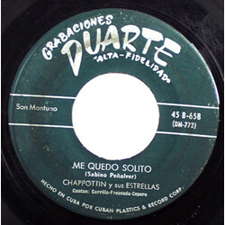 Chappottin Y Sus Estrellas Nicholas Corrio / Me Quedo Solito USED VINYL 7INCH 45 RPM