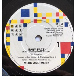 Merc And Monk Baby Face USED VINYL 7INCH 45 RPM SINGLE