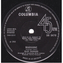 Cliff Richard Marianne Vinyl 7" USED
