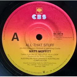 Matt Moffitt All That Stuff USED VINYL 7INCH 45 RPM SINGLE