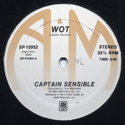 Captain Sensible Wot / Happy Talk VINYL 12" USED